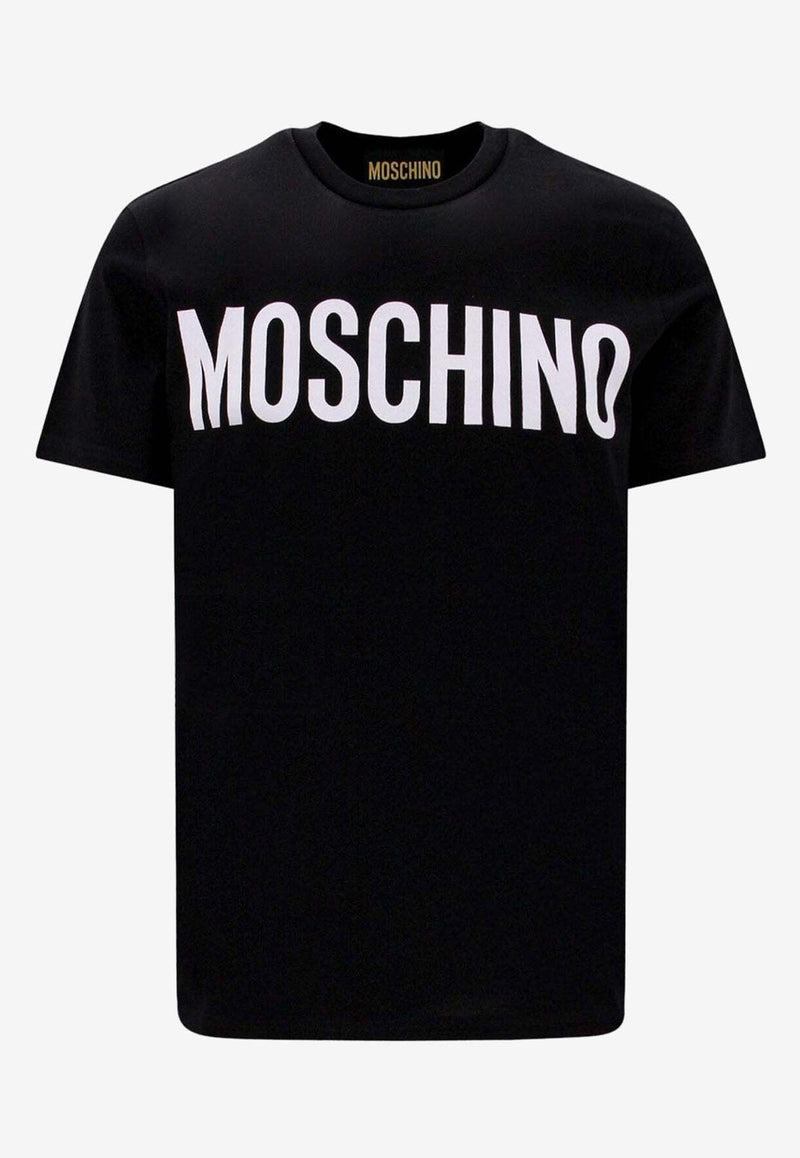 Moschino Logo Print Short-Sleeved T-shirt RA070170411555 1555 Black