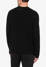 Moschino Rib-Knit Wool Sweater RA091770020555 0555 Black