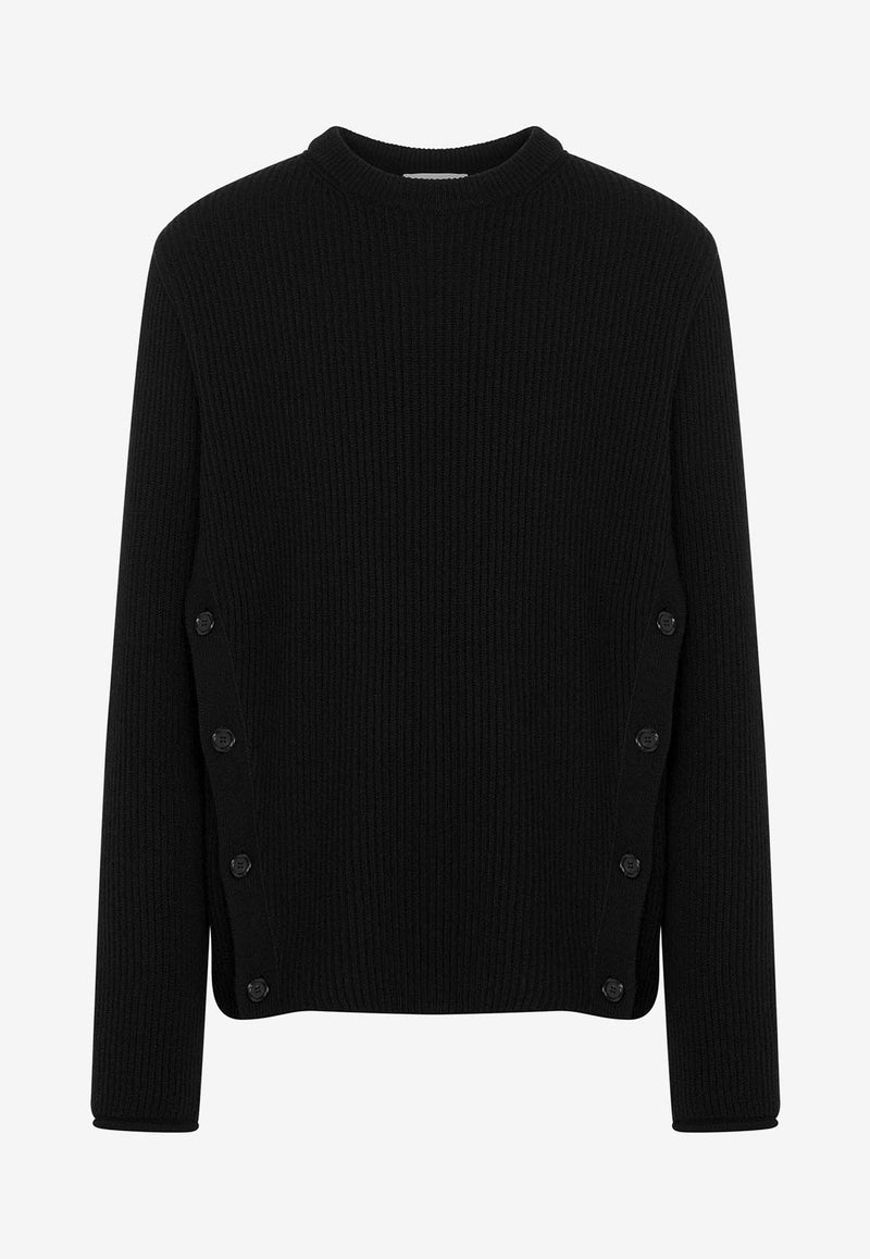 Moschino Rib-Knit Wool Sweater RA091770020555 0555 Black