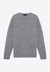 Roberto Collina Wool and Cashmere Crewneck Sweater Gray RA32001RA32/P_ROBER-18