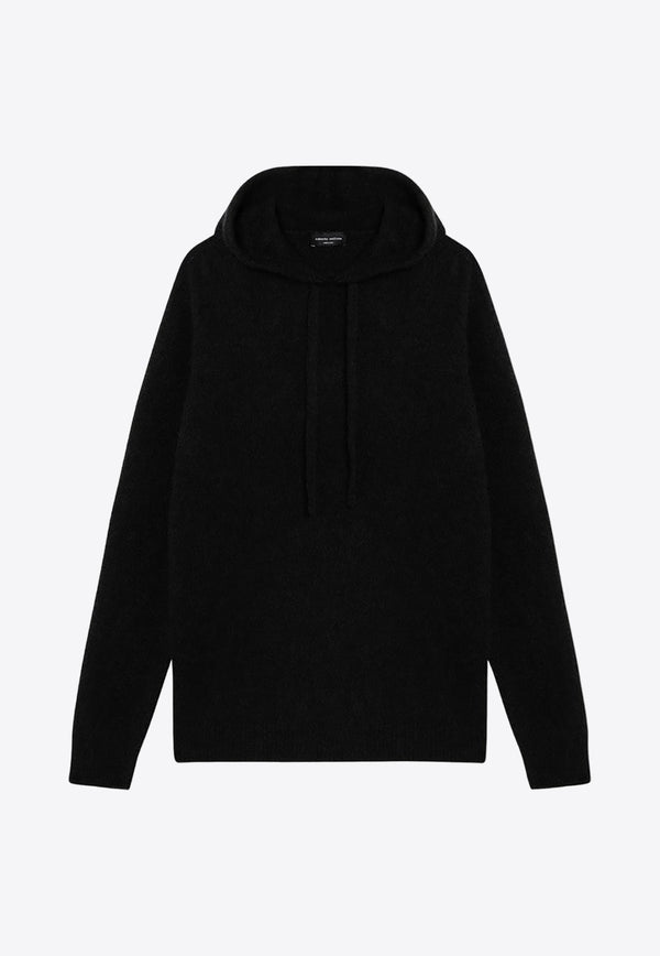 Roberto Collina Cashmere and Silk Hooded Sweatshirt  Black RA32007RA32/P_ROBER-09