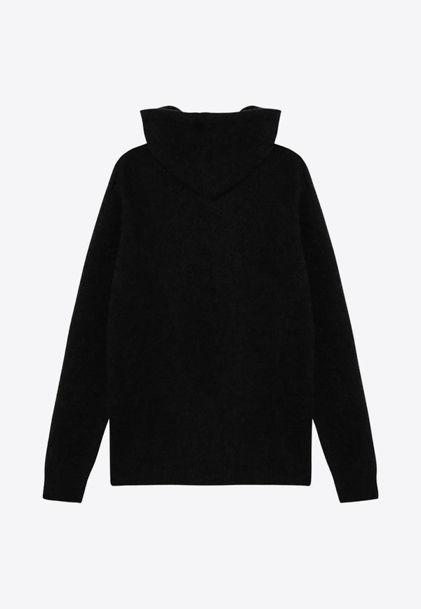 Roberto Collina Cashmere and Silk Hooded Sweatshirt  Black RA32007RA32/P_ROBER-09