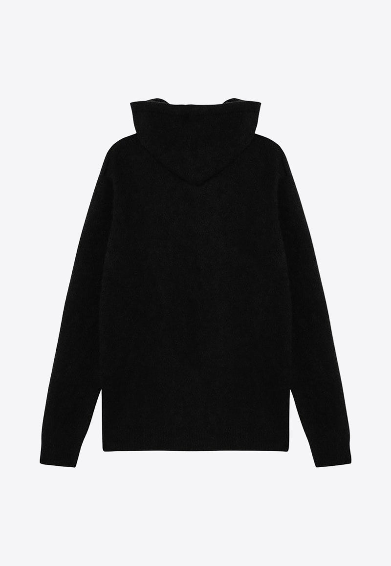 Roberto Collina Cashmere and Silk Hooded Sweatshirt  Black RA32007RA32/P_ROBER-09