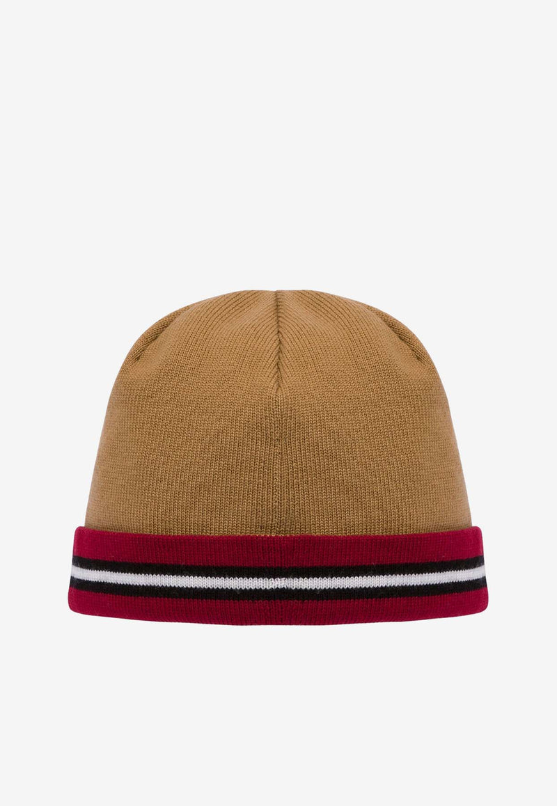 Moschino Logo Wool Beanie RA360370001085 1085 Brown