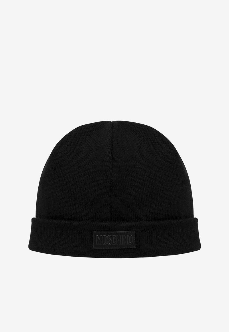 Moschino Heart Wool Beanie RA360570004555 4555 Black