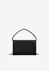 Roger Vivier Micro Pilgrim Satin Top Handle Bag Black RBWABDH0000RS0B999 B999