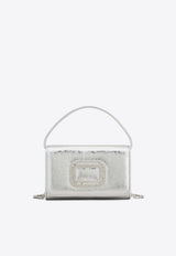 Roger Vivier Micro Pilgrim Metallic Leather Crossbody Bag  Silver RBWABDH0000T0H/Q_ROGVI-B200