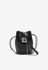 Roger Vivier Très Vivier Leather Bucket Bag RBWANME0100XMA/P_ROGVI-B999