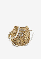 Roger Vivier Très Vivier Crochet Bucket Bag RBWANME2100TQZ/P_ROGVI-1465