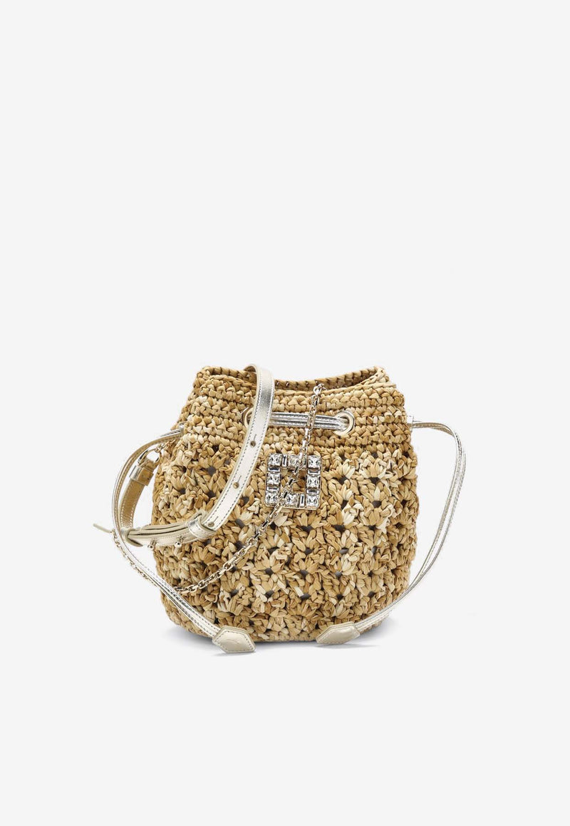 Roger Vivier Très Vivier Crochet Bucket Bag RBWANME2100TQZ/P_ROGVI-1465