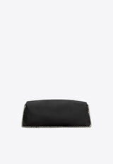 Roger Vivier Efflorescence Satin Clutch Bag Black RBWANVC0200RS0B999 B999