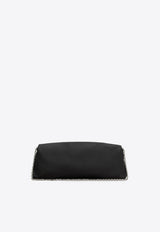 Roger Vivier Efflorescence Buckle Embellished Satin Clutch Black RBWANVC0200RS0/Q_ROGVI-B999