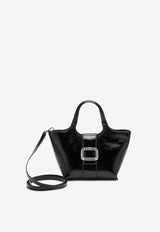 Roger Vivier Mini Viv
 Choc Leather Tote Bag RBWAOGA0100TM6/P_ROGVI-B999