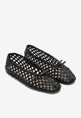 Le Monde Béryl Regency Woven Ballet Flats Black REGWOV/O_LEMOB-BLA