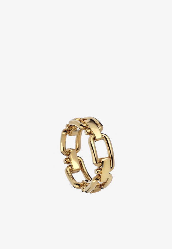 EÉRA Reine Chain Ring in 18-karat Yellow Gold Gold RERIPL01U1