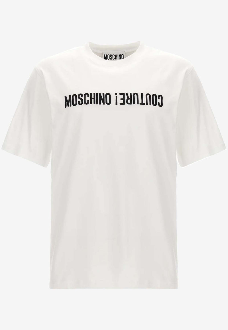 Moschino Logo Short-Sleeved T-shirt RJ070370411001 1001 White