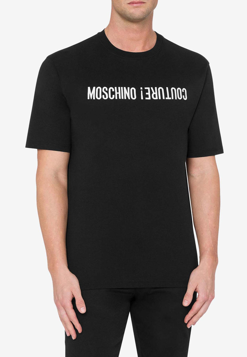 Moschino Logo Short-Sleeved T-shirt RJ070370411555 1555 Black