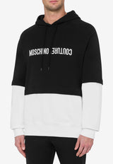 Moschino Logo Hooded Sweatshirt RJ170970283555 3555 Monochrome