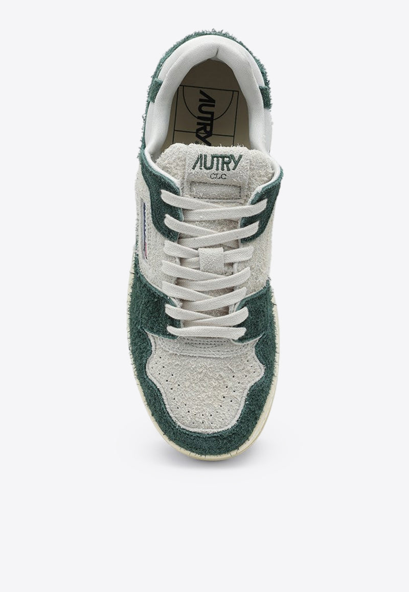 Autry CLC Suede and Mesh Sneakers Green ROLMSH05/P_AUTRY-SH05