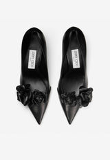 Rosalia Flowers 65 Nappa Leather Pumps Jimmy Choo ROSALIA/FLWRS 65 BGW BLACK