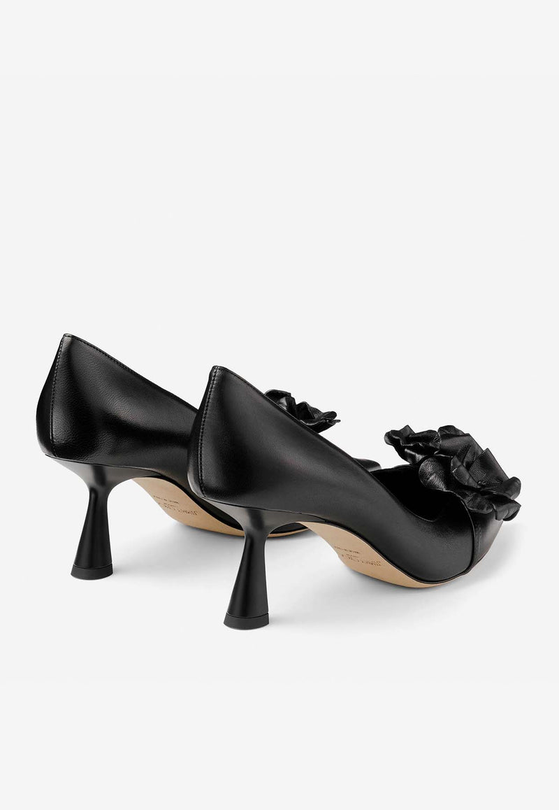 Rosalia Flowers 65 Nappa Leather Pumps Jimmy Choo ROSALIA/FLWRS 65 BGW BLACK