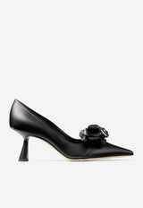 Rosalia Flowers 65 Nappa Leather Pumps Jimmy Choo ROSALIA/FLWRS 65 BGW BLACK