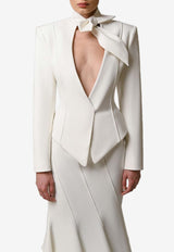 Dalood Ina Cut-Out Blazer White RS2509WHITE