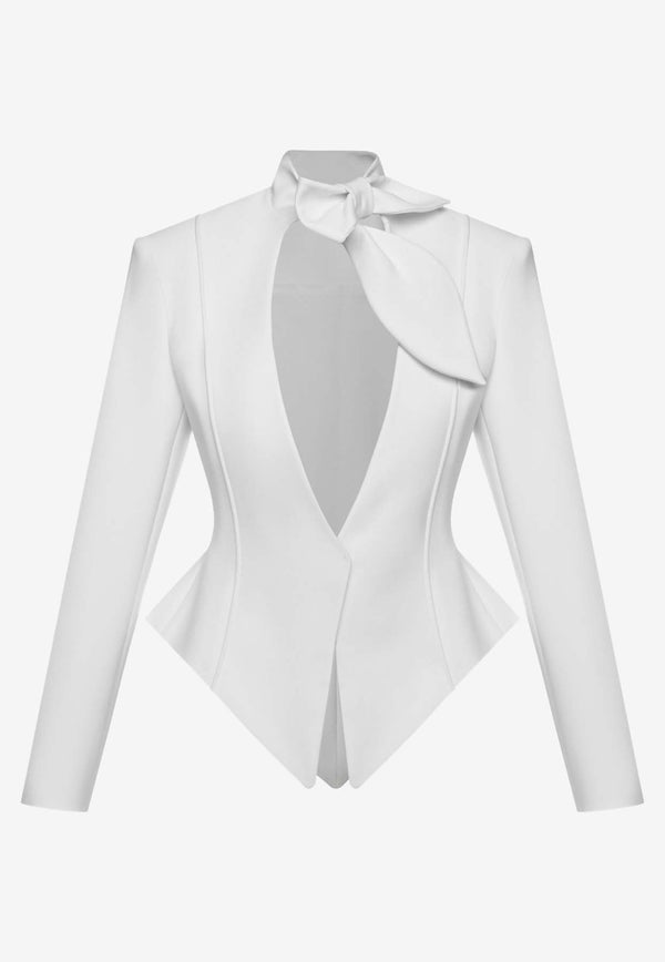 Dalood Ina Cut-Out Blazer White RS2509WHITE