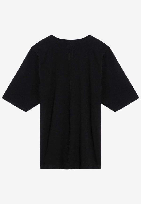 Rick Owens Oversized Crewneck T-shirt Black RU02D6274JA/P_RICKO-09