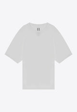 Rick Owens Oversized Crewneck T-shirt White RU02D6274JA/P_RICKO-11