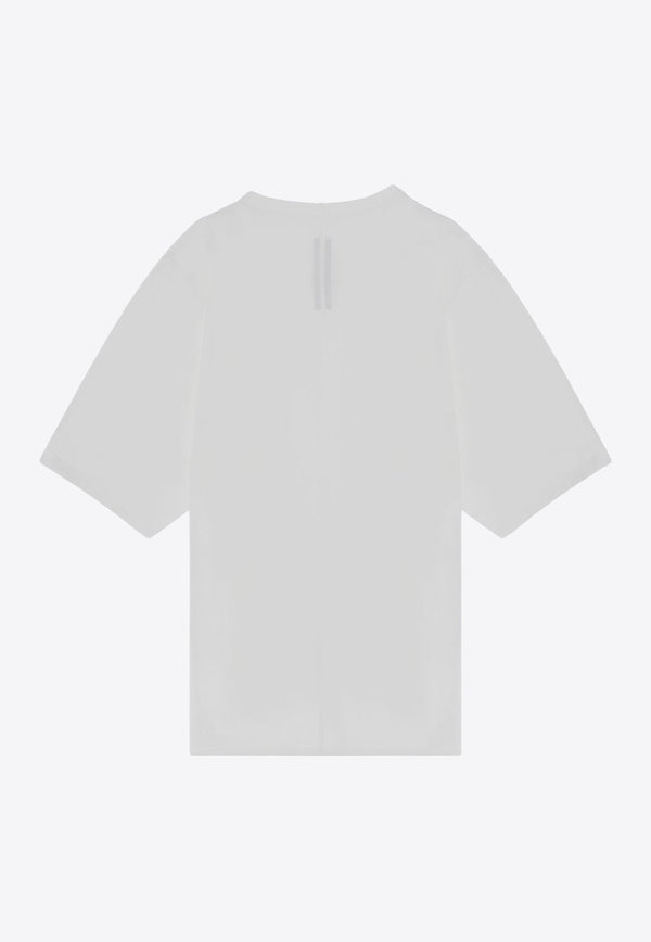 Rick Owens Oversized Crewneck T-shirt White RU02D6274JA/P_RICKO-11