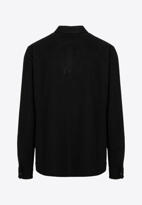 Rick Owens Work Long-Sleeved Shirt Black RU02D6291FL/P_RICKO-09