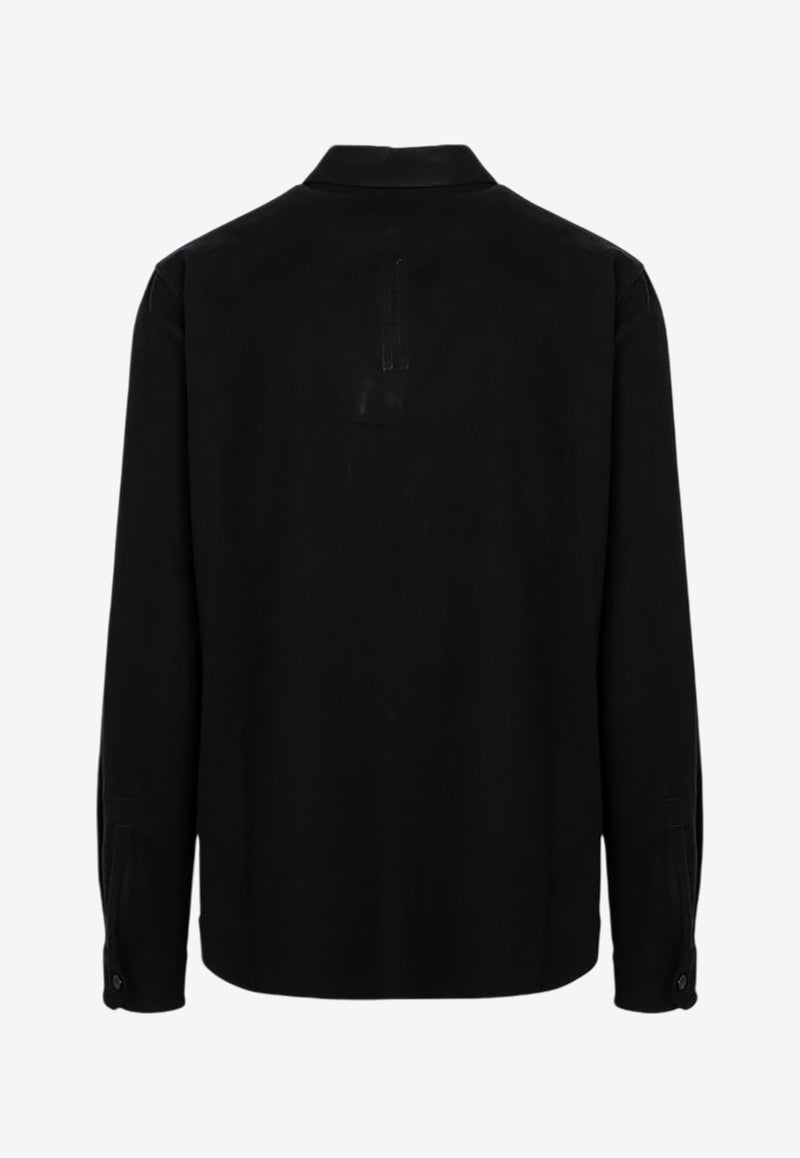 Rick Owens Work Long-Sleeved Shirt Black RU02D6291FL/P_RICKO-09