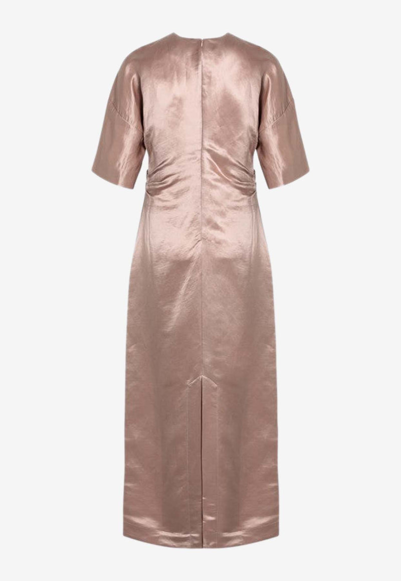 Loulou Studio Silk-Blend Maxi Dress Pink RUBYLI/Q_LOULO-PR