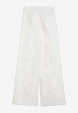 Max Mara Ruggero Wide-Leg Tailored Pants White RUGGEROCO/Q_MAXM-001