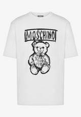 Moschino Teddy Bear Logo Crewneck T-shirt RV071170411001 1001 White