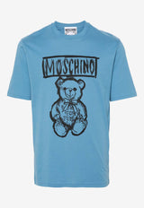 Moschino Teddy Bear Logo Crewneck T-shirt RV071170411294 1294 Blue