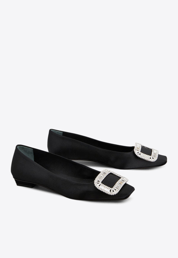 Roger Vivier Belle Vivier Crystal Embellished Ballet Flats  Black RVW00702220RS0/Q_ROGVI-B999