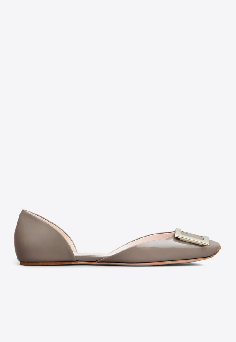 Roger Vivier Trompette D
Orsay Ballet Flats in Patent Leather Beige RVW40426940D1P/Q_ROGVI-C415