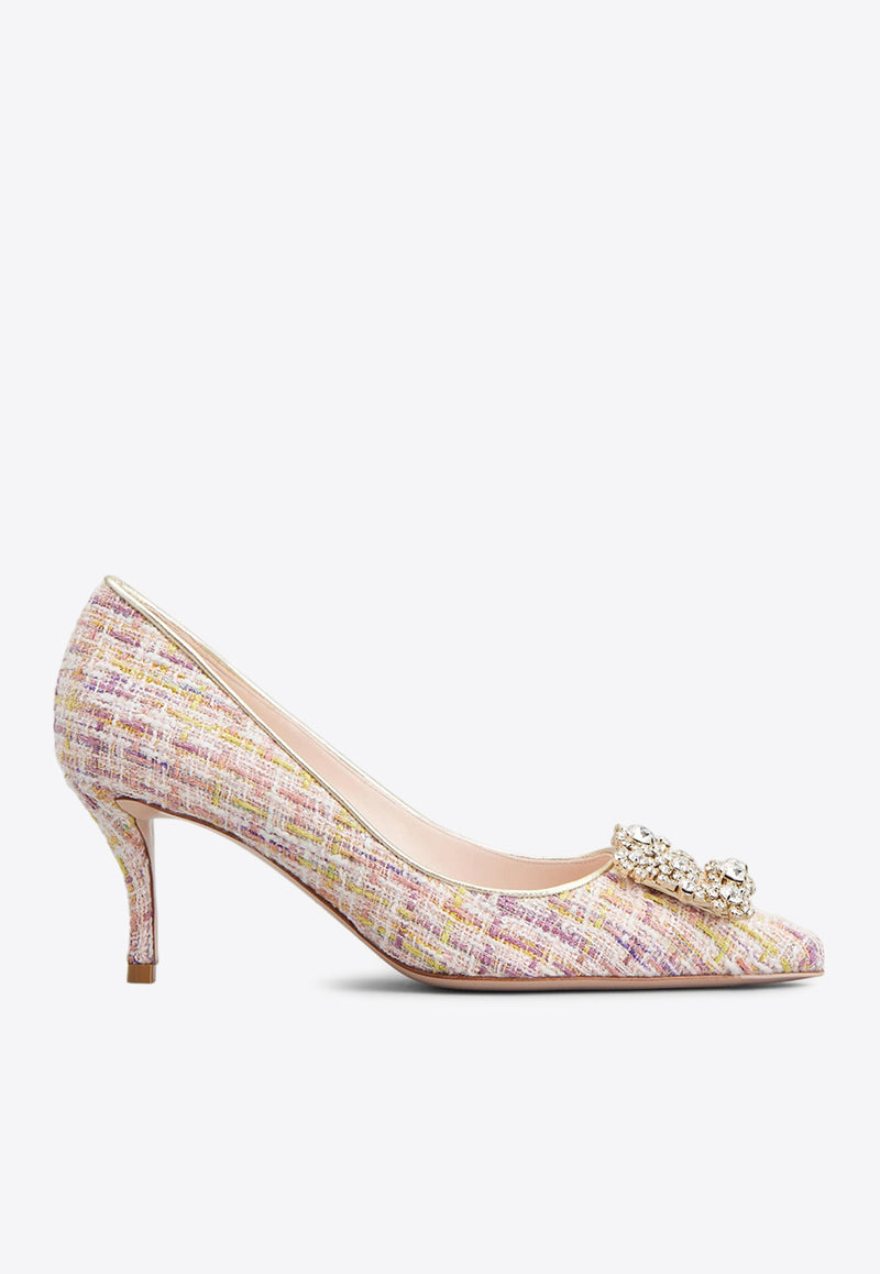 Roger Vivier 65 Crystal-Embellished Buckle Pumps RVW41428200T51023Z 023Z Multicolor