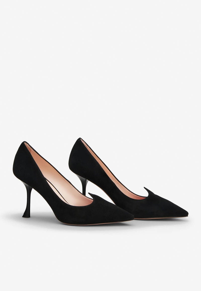 Roger Vivier I Love Vivier 85 Suede Pumps RVW53024540O20B999 B999 Black