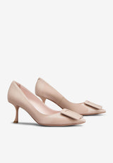 Roger Vivier Viv’ In The City 65 Pumps in Patent Leather RVW61830690D1PC211 C211 Blush