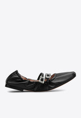 Roger Vivier Mary-Jane Nappa Leather Ballet Flats Black RVW7433907091T/P_ROGVI-B999