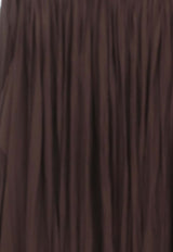 Lanvin Asymmetrical Maxi Skirt Brown RWST0021_4778_652