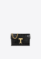 Tom Ford Mini Monarch Shoulder Bag in Croc-Embossed Leather S0456-LCL395X 1N001