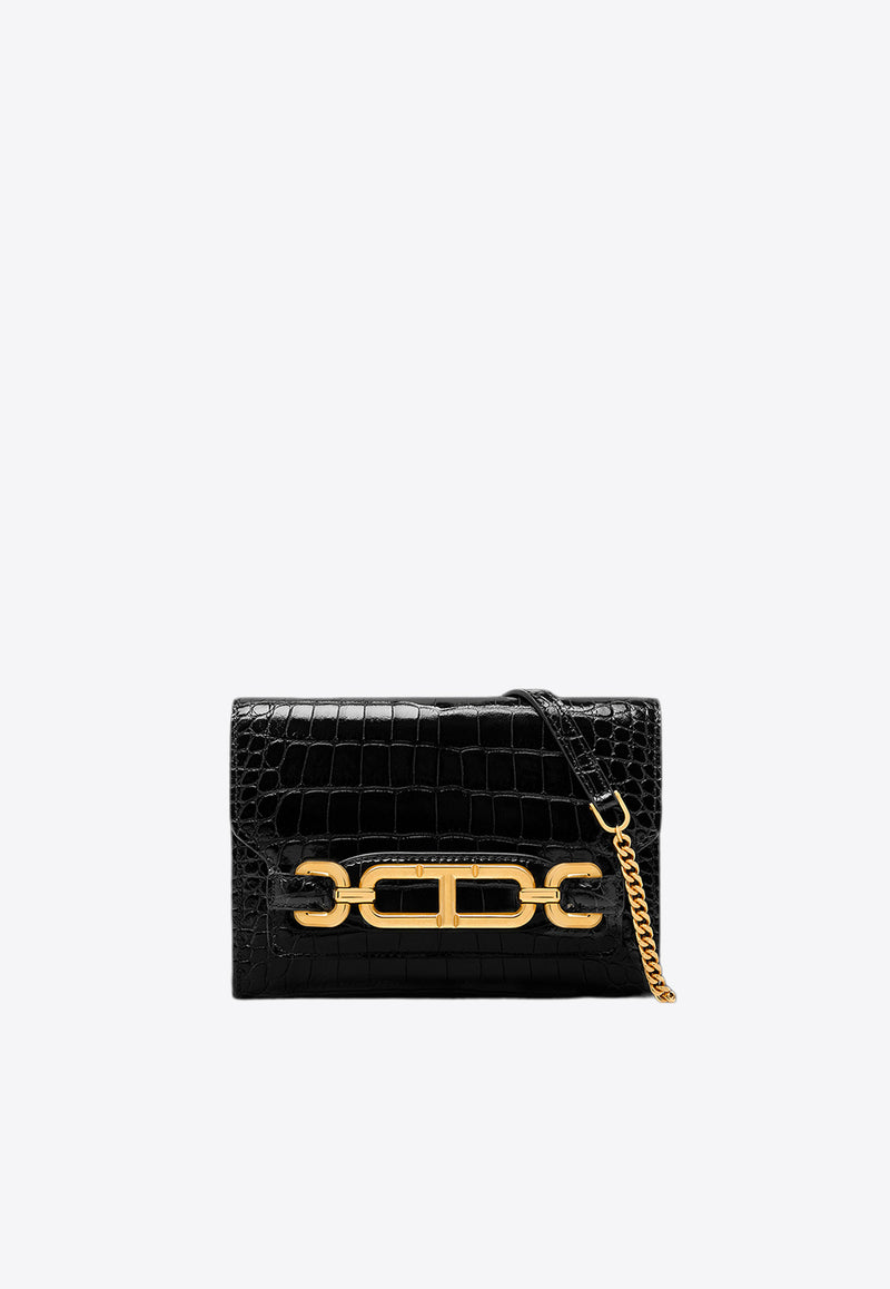 Tom Ford Mini Whitney Croc-Embossed Shoulder Bag S0457-LCL395X 1N001