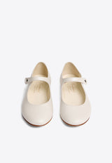 Bonpoint Girls Ella Mary-Jane Ballet Flats Cream S04GSOL00002-CLE/O_BONPO-003