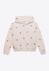 Bonpoint Girls Tita Cherry Embroidered Hoodie Pink S04GSWK00008-ACO/O_BONPO-125B