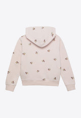 Bonpoint Girls Tita Cherry Embroidered Hoodie Pink S04GSWK00008-ACO/O_BONPO-125B