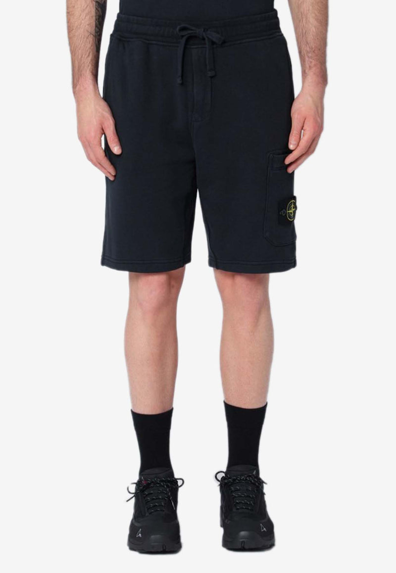 Stone Island Logo Patch Bermuda Shorts Blue S156200012S0051/Q_STONE-V0020